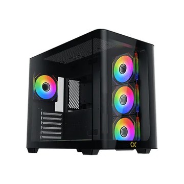 Xigmate 富鈞 PANO ARGB 曲面玻璃 海景房機殼 E-ATX 附7顆稜鏡風扇