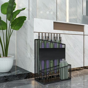 雨傘架 傘架 傘桶 雨傘架商用酒店大堂售樓處傘架家用放傘置物架雨傘收納架客製化LOGO『cyd19796』