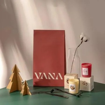 【CHIC DEMON】 北歐 Vana Canadles 限量禮袋 內含瑞典製幻彩蠟燭*2+燭剪*1+燭勾*1