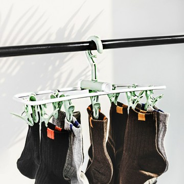 內衣夾晾曬夾衣架子掛衣架兒童衣架襪子夾晾襪子衣架多夾子晾衣夾