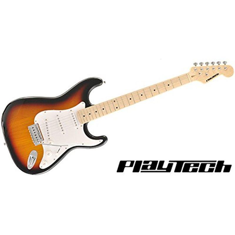 国内正規品 PLAYTECH プレイテック エレキギター ST250 Maple Sunburst