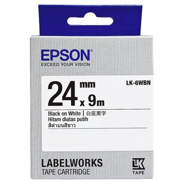 EPSON 標籤帶 24mm  白色  9m