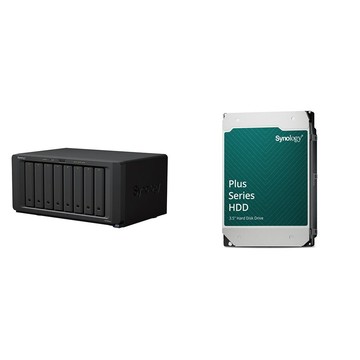 Synology 〈鈔省價〉DS1823xs+ 8-Bay+HAT3310 PLUS 12TB NAS硬碟(X2)