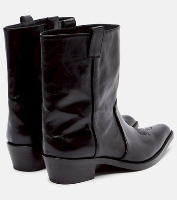 Khaite Clive leather ankle boots