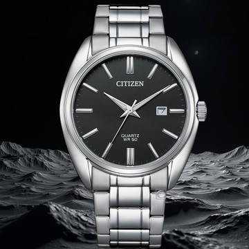 CITIZEN 星辰錶 簡約雋永 時尚男錶 手錶-黑 BI5100-58E