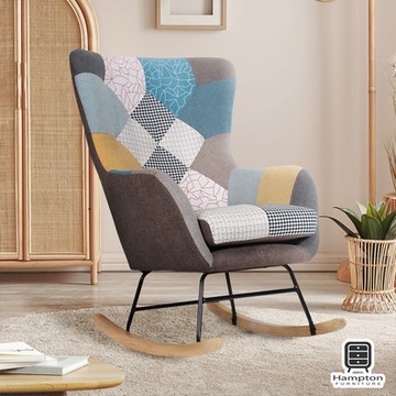 Hampton 漢汀堡 艾莉拼布高背搖椅