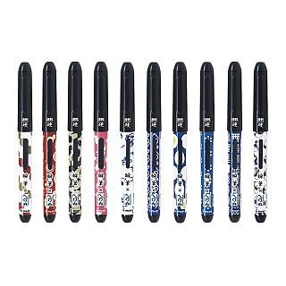 PILOT 聯名 日本傳統圖案 瞬筆水性黑色硬字小筆 十種圖案可選(SVS-35KKK)