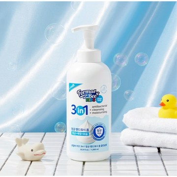 Formal Bee KiDS 3合1 洗手慕斯 1L【現貨】韓國正品 洗手+洗臉+沐浴 天然蜂蜜萃取 溫和低敏 大容量