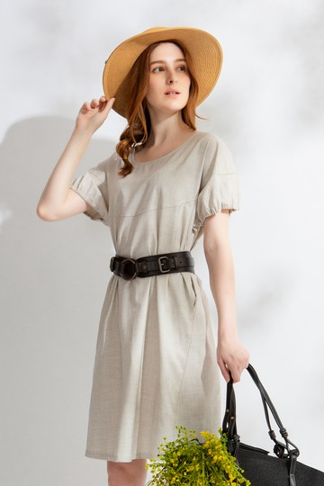 MW  落肩澎袖造型洋裝