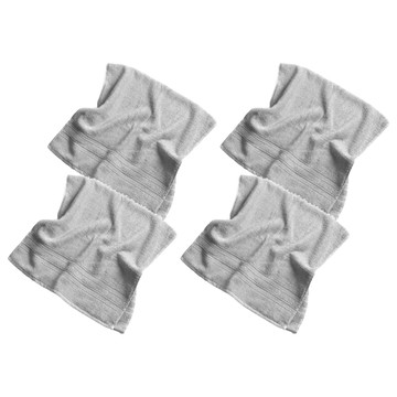 non-no 儂儂 細柔毛巾 77 x 33 公分 飯店等級專用浴巾 台灣製造  灰色  4條