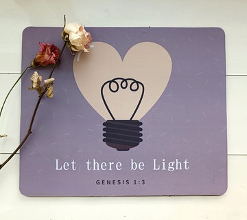 要有光滑鼠墊/福音禮品/福音商品/基督教禮物/受洗禮物/原創設計