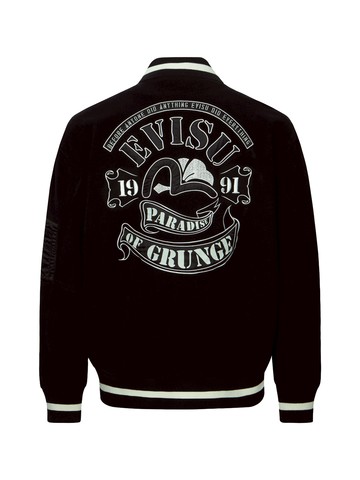 Logo and Seagull Appliqué Loose Fit Polar Fleece Jacket