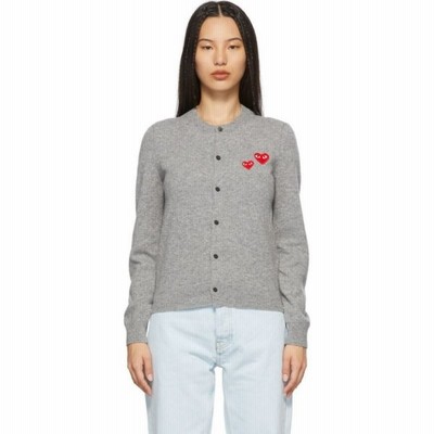 コム デ ギャルソン Comme Des Garcons Play レディース カーディガン トップス Black Wool Double Heart Cardigan Black 通販 Lineポイント最大get Lineショッピング