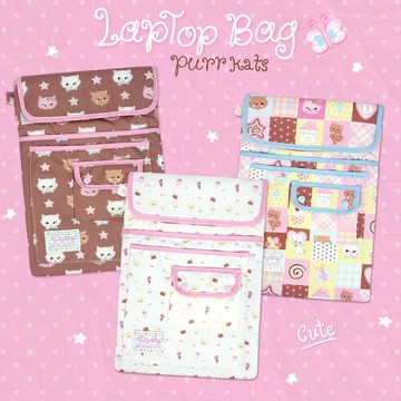 DADDY | Purrkats 電腦包，可愛的筆記型電腦、平板電腦收納包