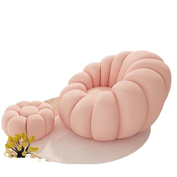 懶人沙發單雙人南瓜沙發椅羊羔絨沙發陽臺旋轉休閑椅可躺可睡網紅【0113103DD】