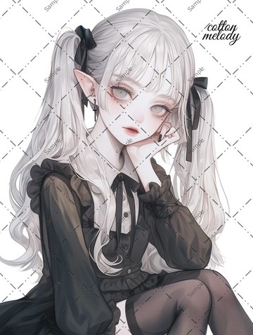 original sticker no.1555 人物貼紙 原創貼紙 人物貼紙 女孩貼紙 原創人物貼紙