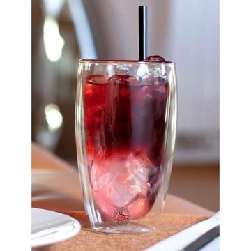 bodum波頓PAVINA蛋形雙層耐熱透明咖啡牛奶泡茶果汁扎啤酒水杯子