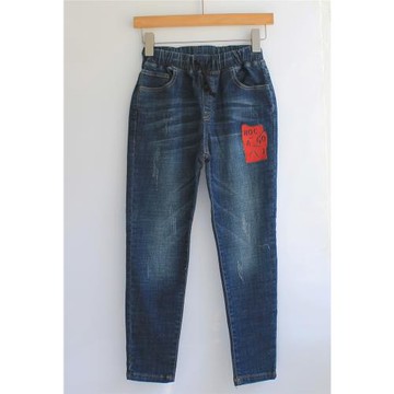 男女大中童春秋牛仔褲