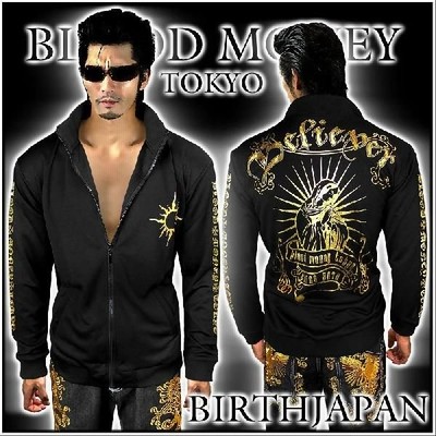 送料無料 135黒 金 Blood Money Tokyoジャージジャケット マリア 太陽 ヤクザ悪羅悪羅系オラオラ系ヤンキーチンピラ不良チョイ悪服 通販 Lineポイント最大get Lineショッピング