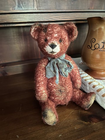 經典紅色泰迪熊・復古魅力 22公分