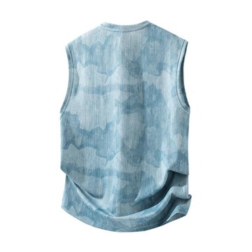 男士背心夏季薄款2025新款寬肩坎肩大碼男裝寬松運動無袖t恤夏裝