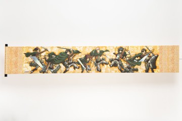 【進擊的巨人】日式傳統橫幅繪卷