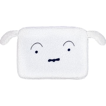 Shinchan 蠟筆小新 小白絨毛平板筆電保護套  345 x 255 mm  1個  白色