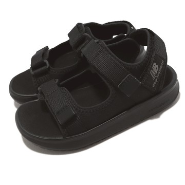 [ACS] New Balance 涼拖鞋 750 W Wide 童鞋 中童 黑 全黑 休閒 魔鬼氈 涼鞋 YH750ABW