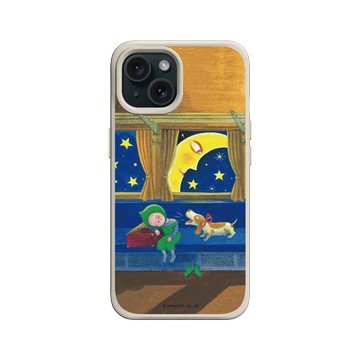 iPhone 15 SolidX 貝殼灰 - 幾米 Jimmy Liao - 忘記親一下-夜眠