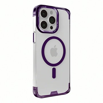 HODA 好貼 羽石MagSafe防摔殼  iPhone 15 Pro  紫色