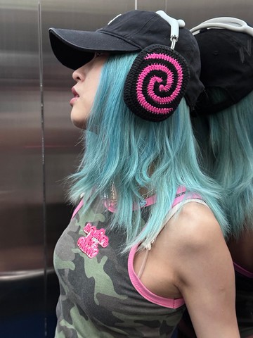 原創設計時尚辣妹螺紋AirPod Max 保護套 索尼 XM5 頭戴式耳機