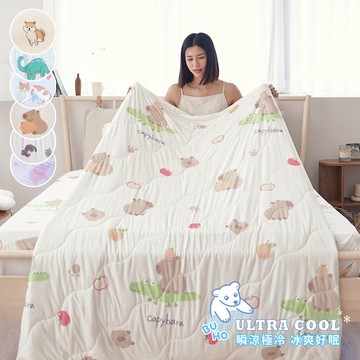 【BUHO布歐】零度冰眠紗｜涼感3.5尺單人床包枕套+涼被(180x200cm)三件組｜多款任選