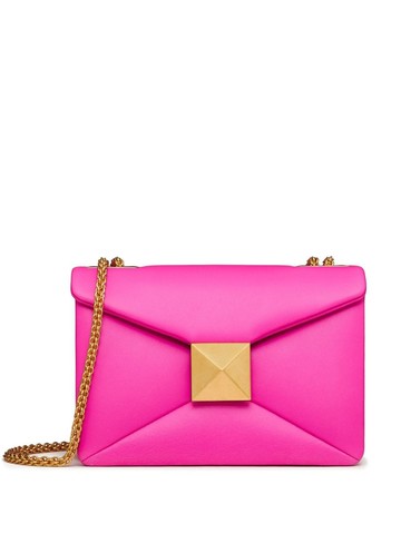 Valentino Garavani - One Stud shoulder bag - women - Lambskin/Lambskin/Metal - One Size - Pink