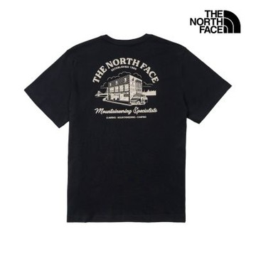 【The North Face 官方旗艦】北面男女款黑色舒適休閒短袖T恤｜8JACJK3