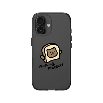 iPhone 16 Clear (相機按鈕) 酷墨灰 - 小貓貓們 Little Cattos - Nothing Matters