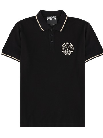 versace jeans couture polo with logo