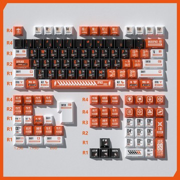 ⌨️【EVA明日香透光鍵帽】PBT熱昇華水晶鍵帽 台灣出貨 DIY機械鍵盤 四面側透 個性化改裝