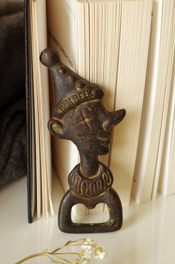 古董VINTAGE復古東京購入啤酒開罐器 小丑 W237