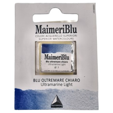 MaIMeRI 美利 美利藍 塊狀水彩 S1 391 ULTRAMARINE LIGHT 淺群青  1.5ml  1色