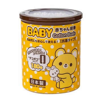 清潔棉棒 日本山洋SANYO 雙頭螺旋嬰幼兒專用棉花棒-180支入