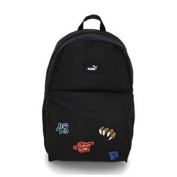 Puma Phase Patch 黑色 加厚 可調式 肩背帶 後背包 09173001