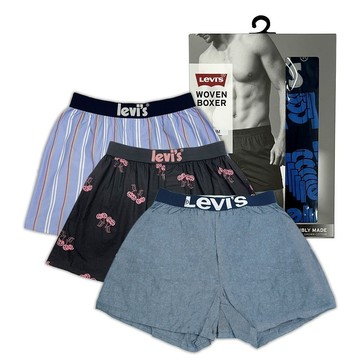 Levis 四角褲 男生平口褲 男生四角褲 寬鬆四角褲 男生內褲 / 有機面料 / 寬鬆舒適 多款任選 純棉平口褲