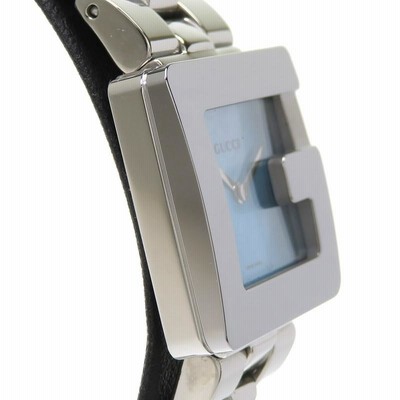 美品 グッチ ステンレス 腕時計 Gフェイス 3600M 型押し シルバー GUCCI/グッチ 3600J Gフェイス 腕時計 ステンレススチール