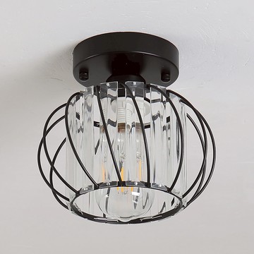 Honey Comb 工業風玻璃水晶吸頂玄關燈 KC2218-42 簡約設計 璀璨光芒  1入