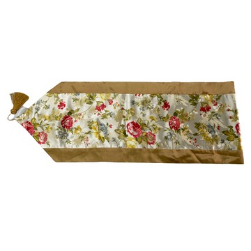 J&N 香妮 仿絲檯布 金色 50%丙絲 50%縲縈  130 x 38cm  1條