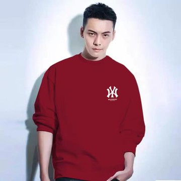 春秋新款潮牌衛衣男女寬松純棉圓領長袖秋冬加絨休閑情侶款上衣