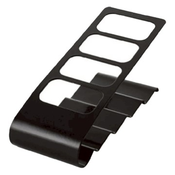 FANCY LIFE 遙控器收納架 黑色 四格分層設計 桌面收納  1個