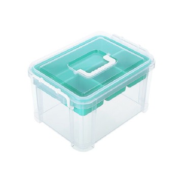 台灣製造 9l 手提雙層整理箱