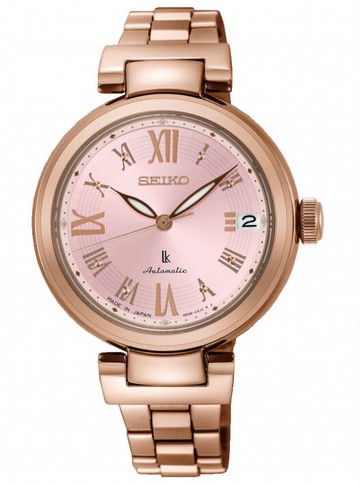 seiko SK037 精工錶 4R35-02X0P(SRP848J1)LUKIA璀璨時尚機械腕錶/玫瑰金+粉面 34mm｜樂天全館特惠中★指定刷卡回饋10%