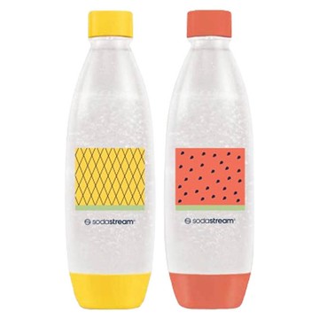 sodastream 水滴型專用水瓶 2瓶  洗碗機適用  熱帶水果  1L